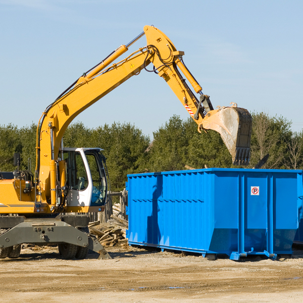 can i choose the location where the residential dumpster will be placed in Eskdale WV